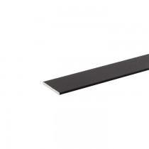 Zwart metalen strip voor steellook deur RAL9005