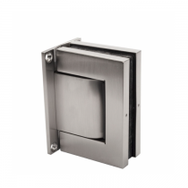 Hydraulisch glasdeurscharnier Latus wand-glas RVS effect