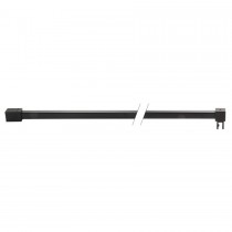 Stabilisatiestang compleet vierkant voor douchewand 19x19mm - mat zwart 