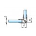 Technische tekening magneetprofiel met haakse hoek