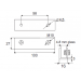 Technische tekening glasplaatdrager GPD13